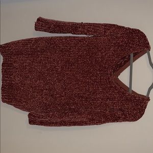 Rust knit sweater